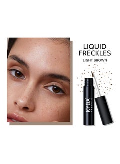 KYDA 2 Colors Liquid Freckle Pen Natural Waterproof Longlasting Face Makeup Soft Dot Sopt Pen Magic Freckle Color By Ownest Beauty Light Brown&Dark Brown  - Image 4