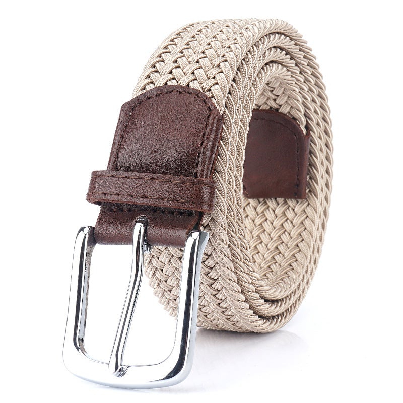 Adjustable Belt 115CM Elastic Silk Material - Effortless Pin Buckle Fit Casual Belt for Casual Wear - Image 1