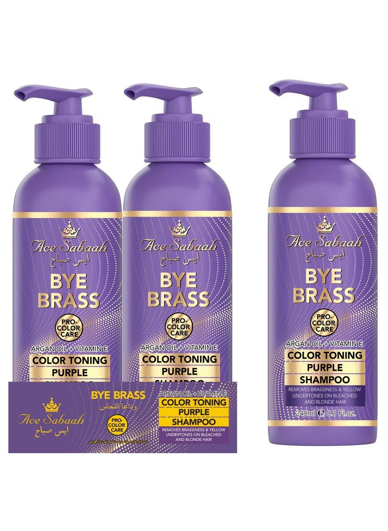 Ace Sabaah - Purple Shampoo 240ml (Pack Of 2) + Ace Sabaah Purple Conditioner 210ml (Pack Of 2) - Image 1