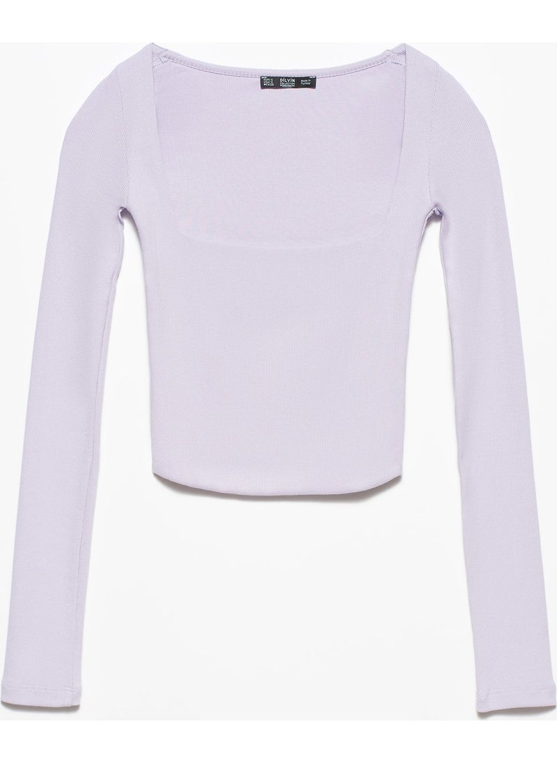 3700 Corded Long Sleeve Top-Lilac - pzsku/ZF061175CA5CC16A24214Z/45/_/1725790982/5c641a59-a590-414b-a5e8-051b1de5fb50