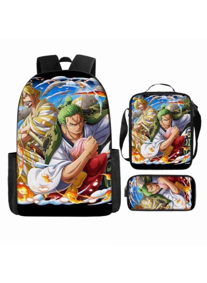 عام أحدث نموذج عالمي من الكرتون طباعة ثلاثة قطعة حقيبة مجموعة ( الطلاب ، الأطفال ، الأصدقاء ، نزهة ، تسلق الجبال ، الخ . ) - Image 2