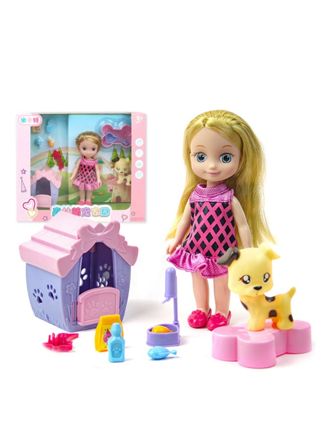 Micat Fashion Doll Doll Girl Play House Cute Pet Home Scene Game Princess Gift Set Toy-Color:2711-Fun Ice Cake Truck - Image 5
