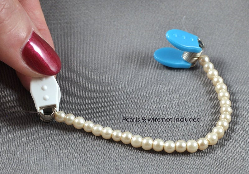 Bead Buddy 8 Piece Bead Bug Mini - Spring Clamps for Beading and Jewelry Making - 8 Mini Bead Bug Spring Clamps Per Package - Image 3