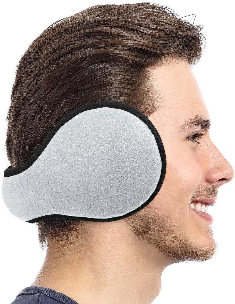 NORTHWIND Winter ear muffs for men, ear muffs for women, ear cover for winter,Behind The Head Style Winter Earmuffs,Foldable ear muff (Grey Black) - Image 2