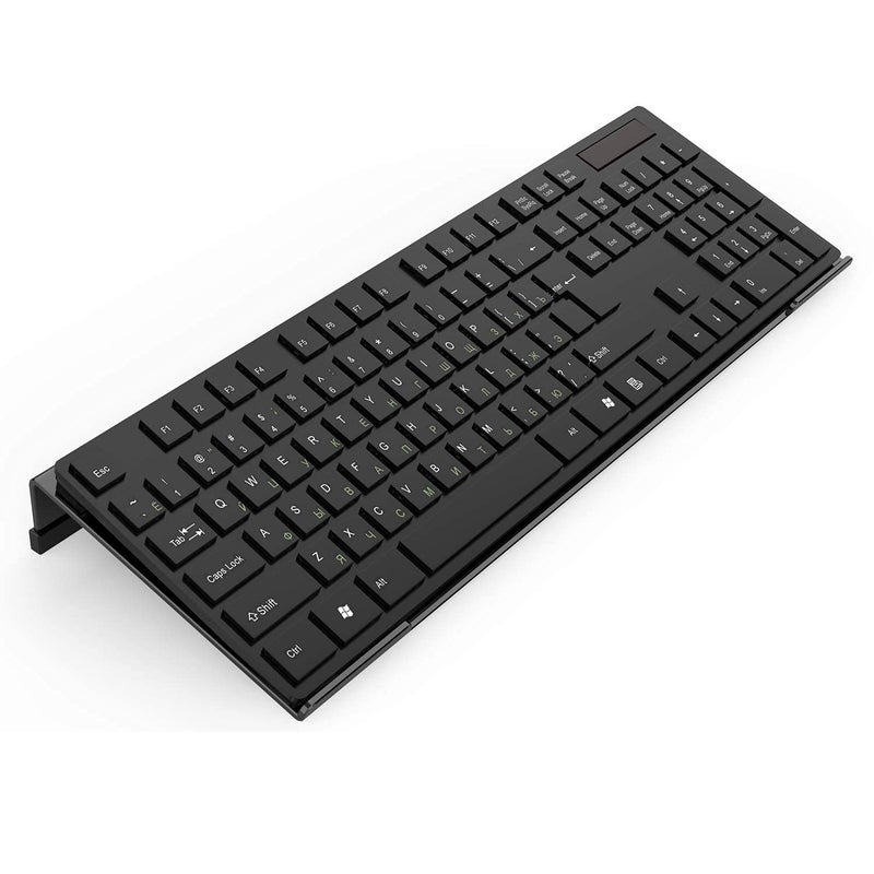 KOTEMON Acrylic Tilted Computer Keyboard Stand for Ergonomic Typing, Keyboard Tray Holder with Silicone Non-Slip Case, Black - Image 1