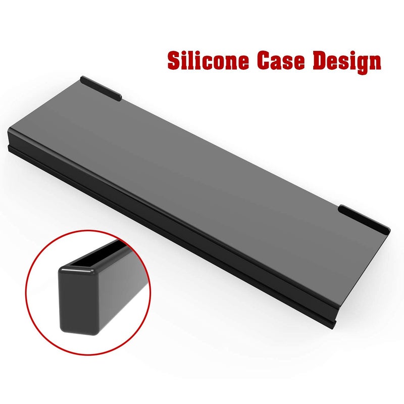 KOTEMON Acrylic Tilted Computer Keyboard Stand for Ergonomic Typing, Keyboard Tray Holder with Silicone Non-Slip Case, Black - Image 4