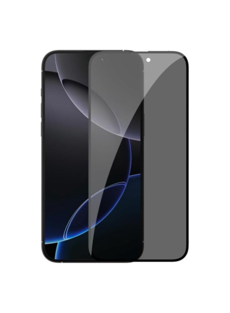 Nillkin Guardian Full Coverage Anti Scratch Privacy Tempered Glass Screen Protector Fits Apple iPhone 16 Pro Max 0.25mm - Black - Image 1