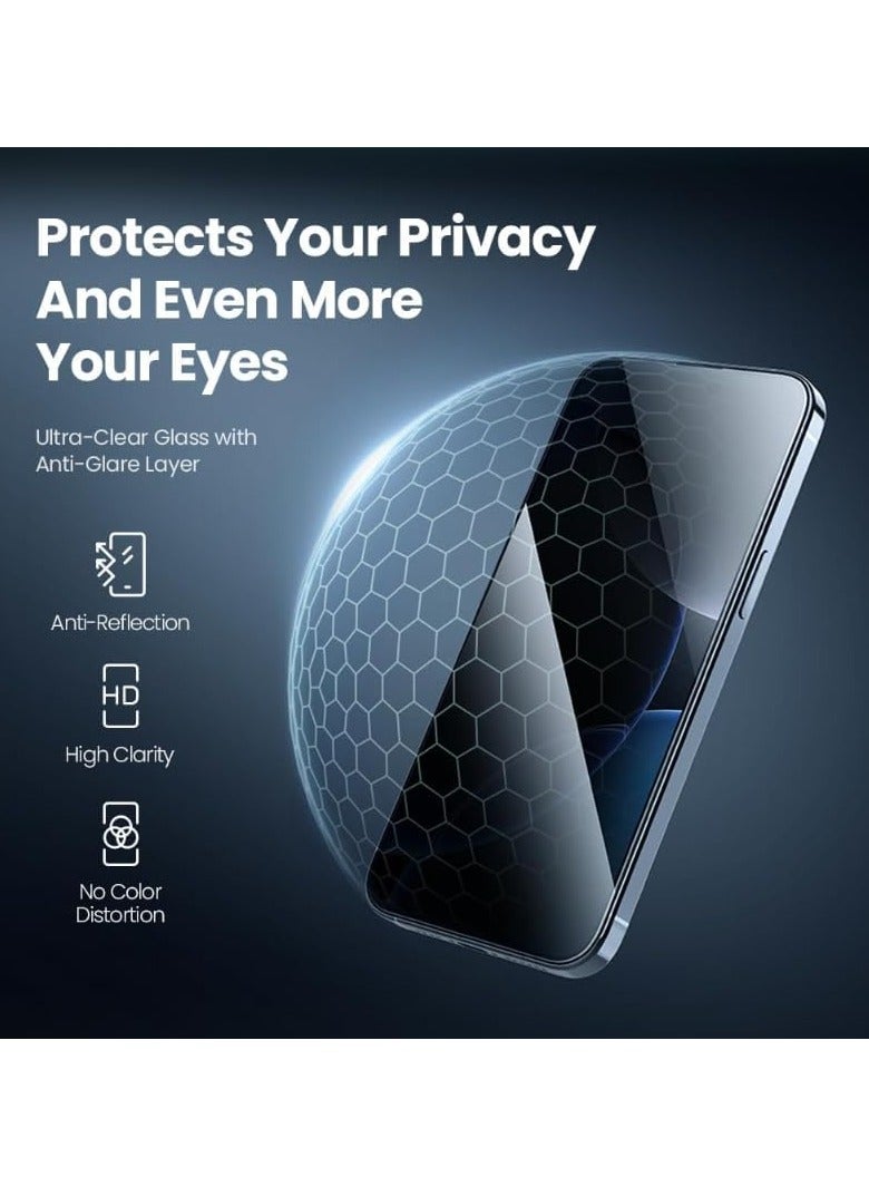 Nillkin Guardian Full Coverage Anti Scratch Privacy Tempered Glass Screen Protector Fits Apple iPhone 16 Pro Max 0.25mm - Black - Image 5