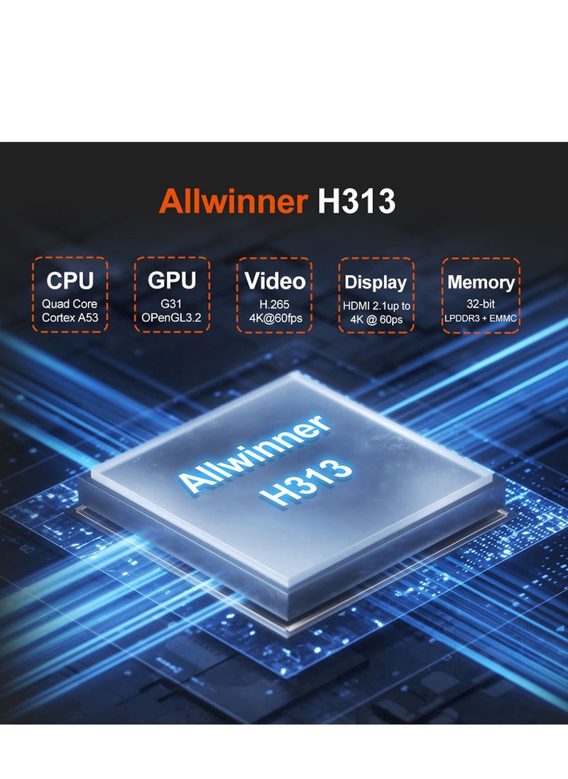 فورتي - التلفزيون عصا 4K الترا عالية الوضوح تدفق وسائل الاعلام جهاز , Allwinner الروبوت 10 مع جهاز التحكم عن بعد تدفق وسائل الاعلام لاعب شبكة , الصفحة الرئيسية وسائل الاعلام لاعب أسود - Image 1