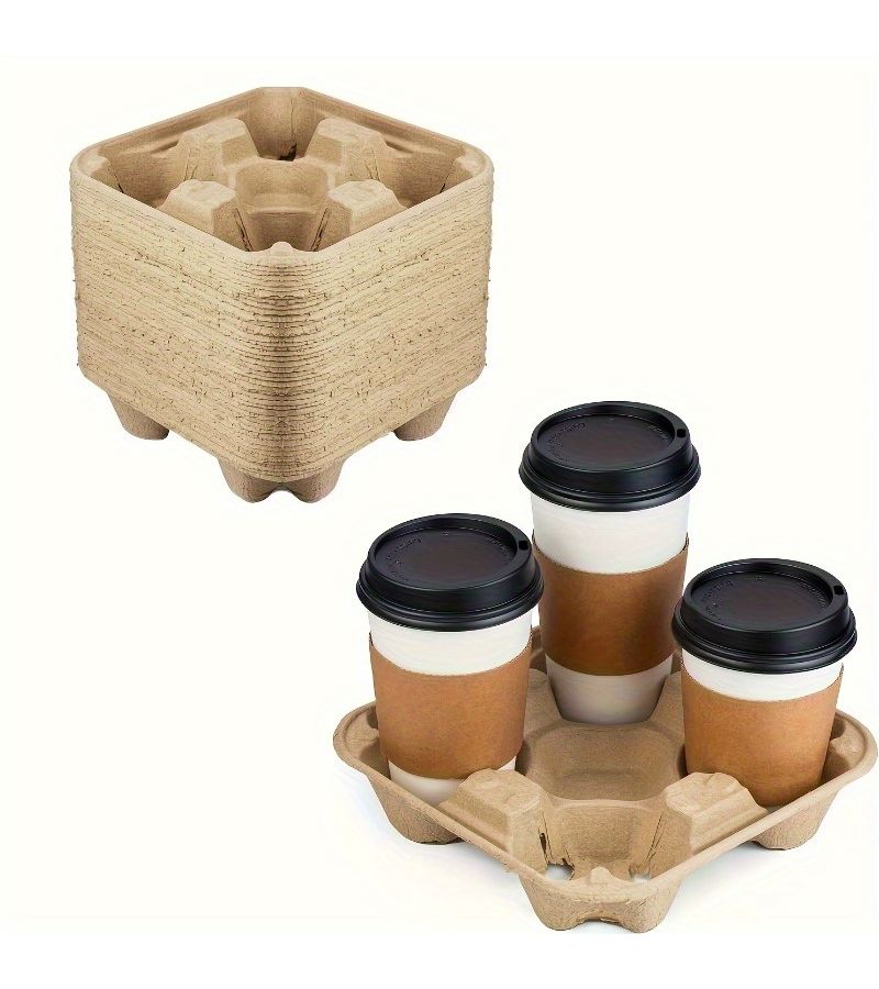 20 Pack Coffee Pod Holder Compatible for Cups Stackable 4 Cup Container Portable Sturdy Tray - Image 5