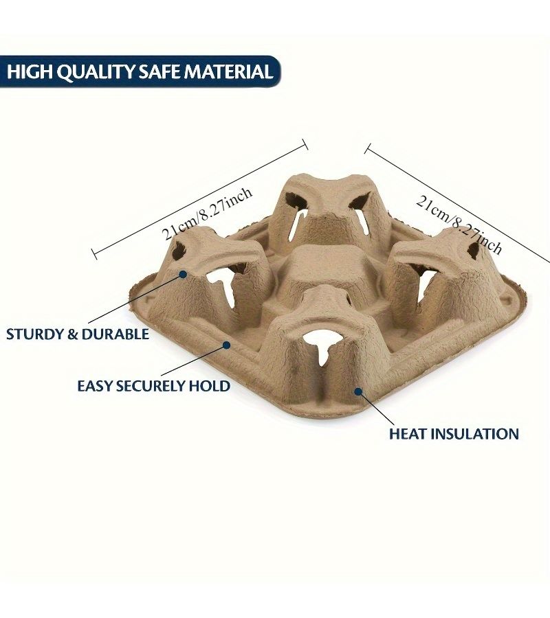 20 Pack Coffee Pod Holder Compatible for Cups Stackable 4 Cup Container Portable Sturdy Tray - Image 2