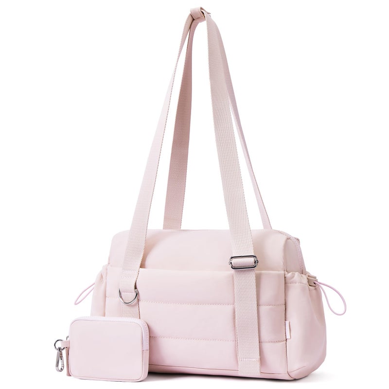 ROULENS Small Gym Bag for Women 2 Set Mini Gym Duffle Bag with Wet Compartment and Coin Wallet Gym Tote Bag for WorkoutSportTravel - Image 2