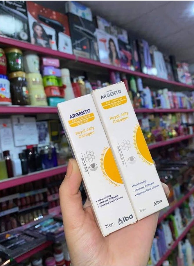 ARGENTO Argento eye contour cream royal jelly collagen 15gm  - Image 4