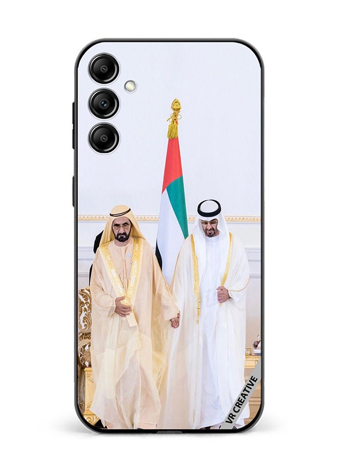 VR CREATIVE Protective Case Cover For Samsung Galaxy A34 Sheikh Mohamed Bin Zayed Al Nahyan And Sheikh Mohammed Bin Rashid Al Maktoum Design Multicolour
