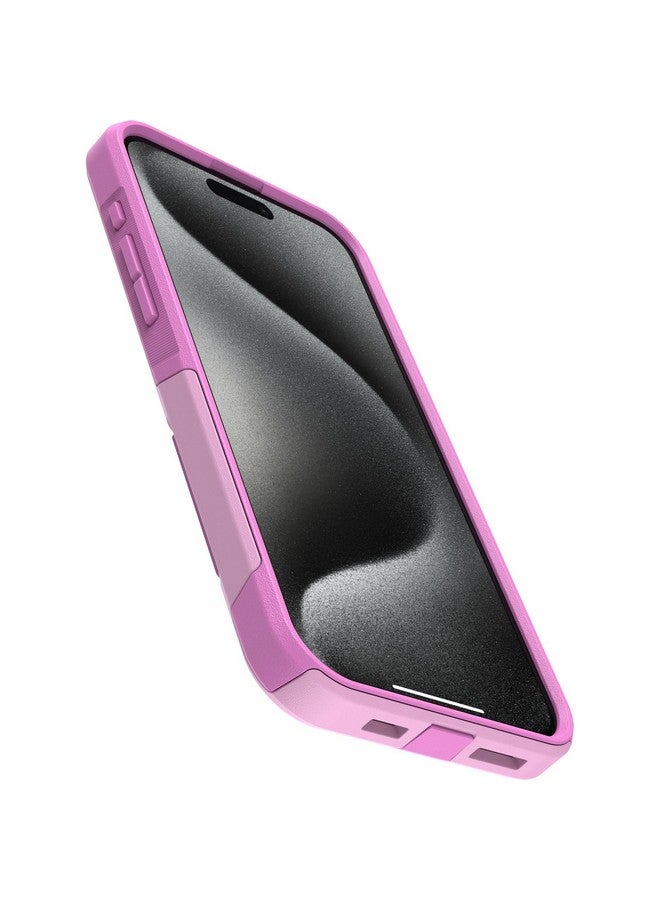 أوتربوكس جراب OtterBox Commuter Series لهاتف iPhone 15 Pro MAX (فقط) - Run Wildflower (وردي)، نحيف ومتين، مناسب للجيب، مع حماية للمنافذ - Image 3