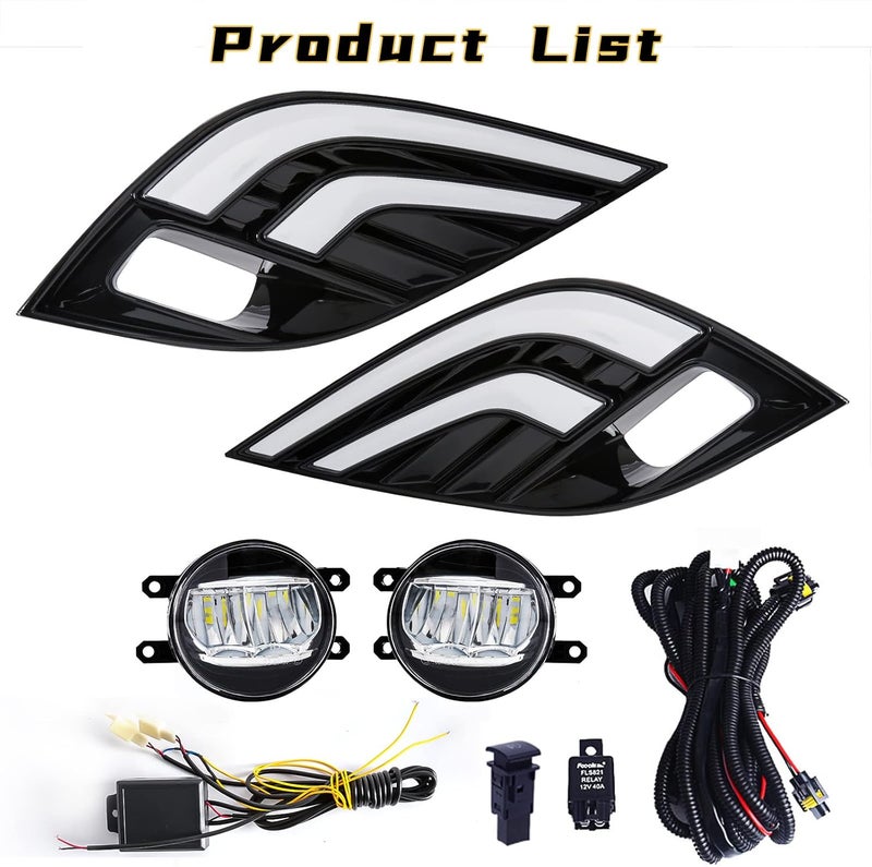 VGETTING Daytime Running Light for Toyota Camry 2018-2020 LED Fog Light Replacement - Image 2