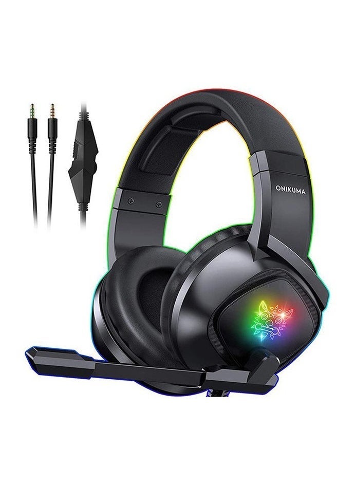TIGER K19 Gaming Wired Headset with Microphone – High-Quality Sound, Noise-Canceling, Compatible with PS4, PS5, Xbox One, Xbox Series X/S, Nintendo Switch, and PC – Comfortable Over-Ear Design - Image 1