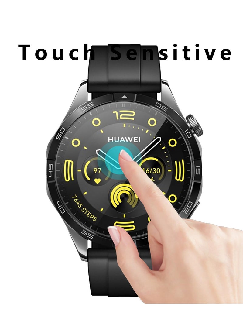 SYOSI 3 Pack Screen Protector for Huawei Watch GT 4 41mm,  3D Curved Full Coverage PET Anti Scratch, High Transparency, Anti fingerprint, Bubble Free Flexible Protector