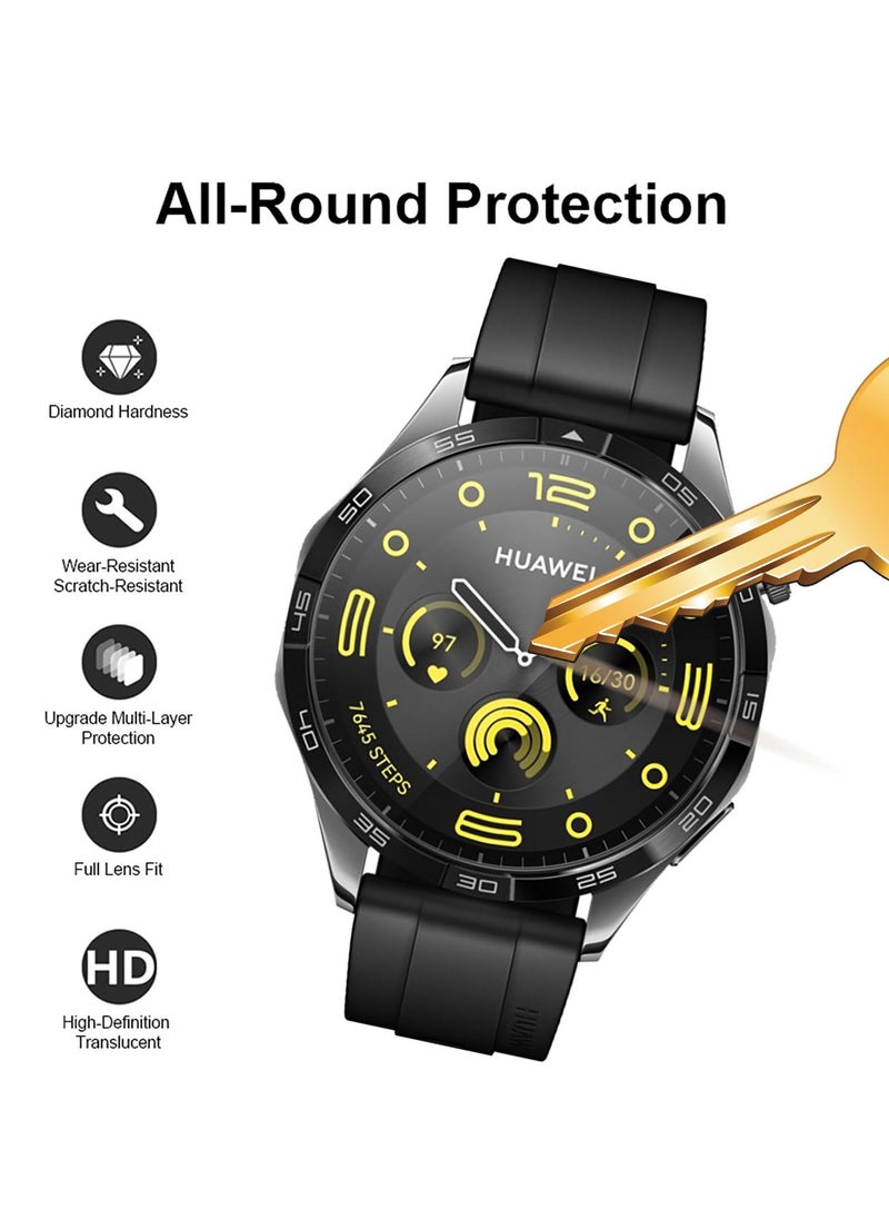 SYOSI 3 Pack Screen Protector for Huawei Watch GT 4 41mm,  3D Curved Full Coverage PET Anti Scratch, High Transparency, Anti fingerprint, Bubble Free Flexible Protector