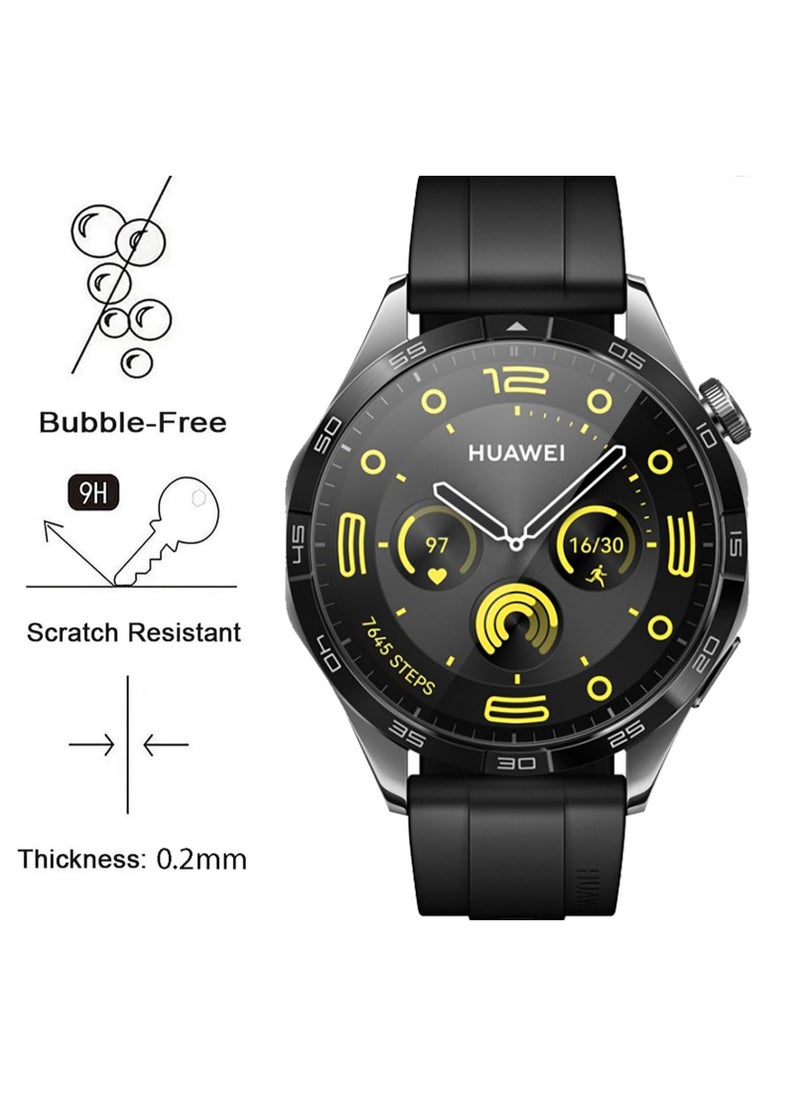 SYOSI 3 Pack Screen Protector for Huawei Watch GT 4 41mm,  3D Curved Full Coverage PET Anti Scratch, High Transparency, Anti fingerprint, Bubble Free Flexible Protector
