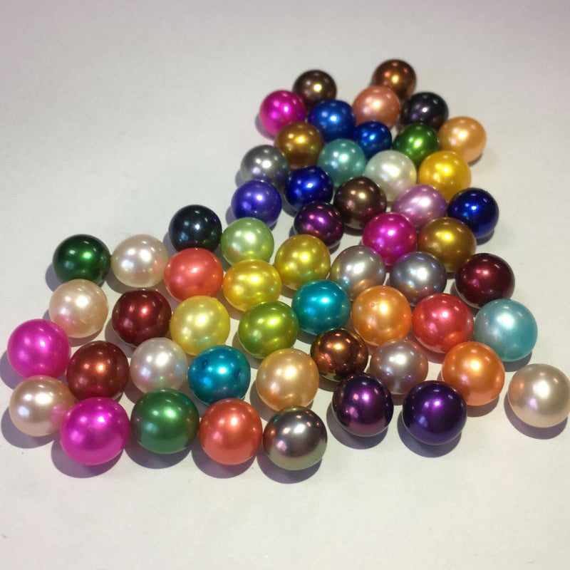 HENGSHENG 10 PCS Freshwater Pearl Oysters with 6-8 mm Nearly Round Pearl Inside Random Color (9 pcs Single Pearl Oysters& 1 pc Twins Pearls Oyster) - Image 3