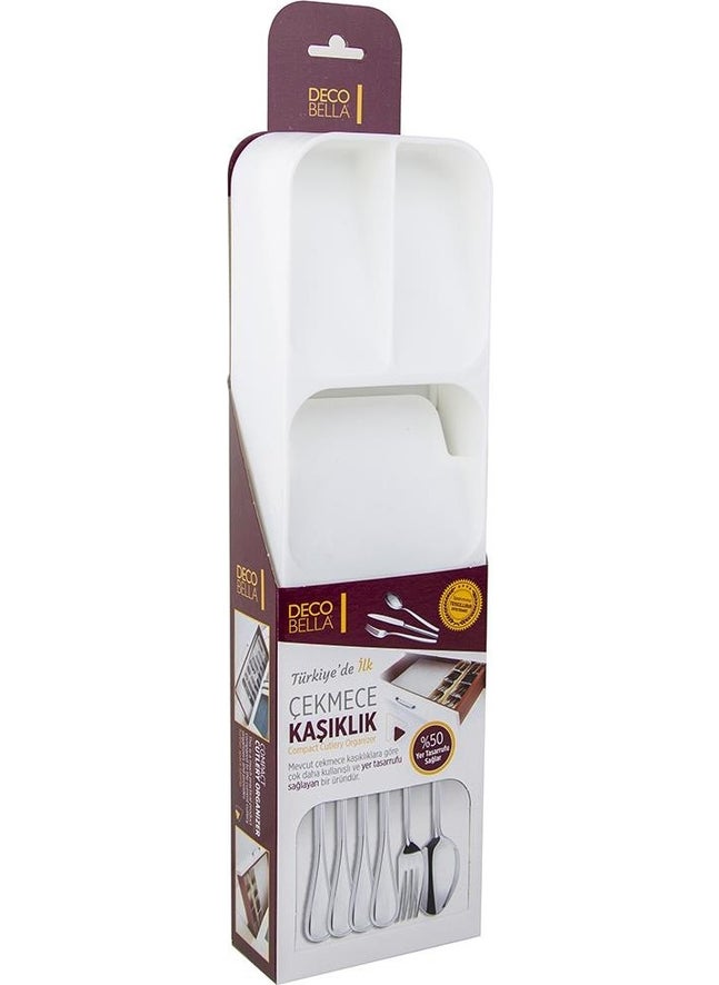 DECOBELLA Five Compartment Drawer Cutlery Organizers Practical  - Image 3