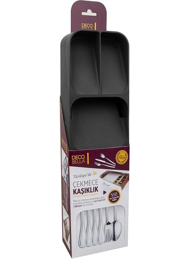 DECOBELLA Five Compartment Drawer Cutlery Organizers Practical  - Image 4