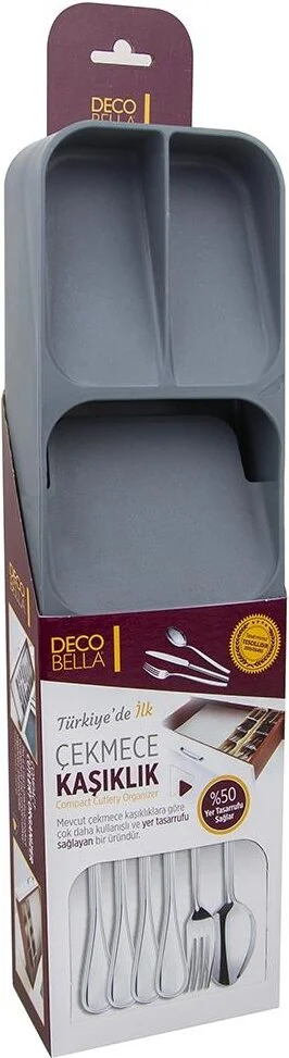 DECOBELLA Five Compartment Drawer Cutlery Organizers Practical