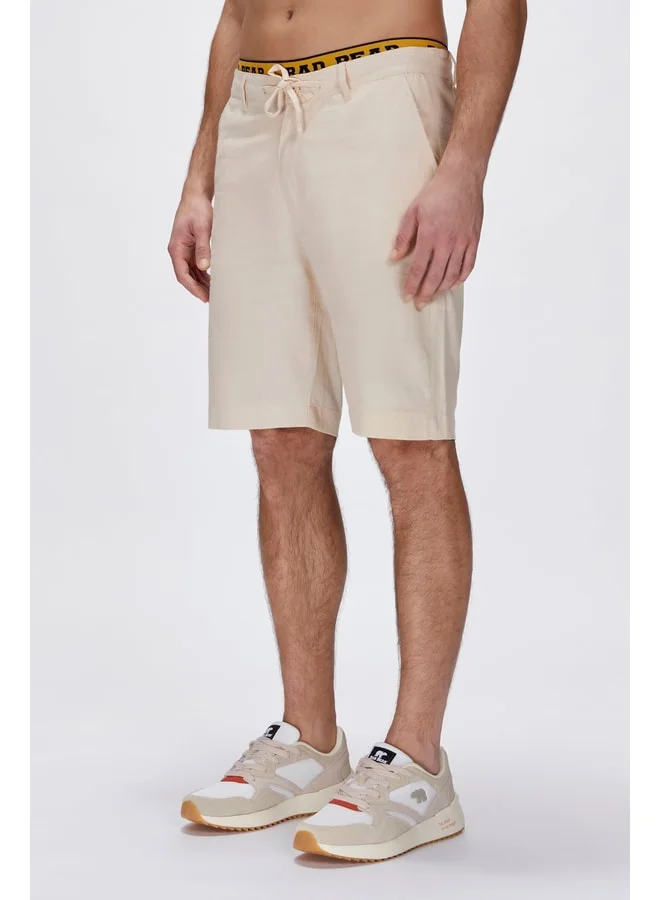 Bad Bear Lyne Beige Side Pocket Men's Shorts.