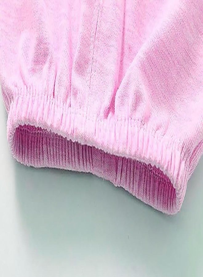 Billiondesigner Presents New Born Baby Winter Wear Clothes 5Pcs Sets Cotton Boys & Girls Flannel Suit Infant Clothes Gift (0-3 Months, Pink) - Image 2