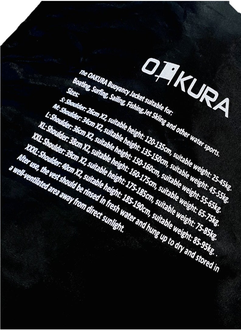 oakura - J04 Life Jacket Premium Buoyancy Vest For Adults And Kids Adjustable Fit, Available In 3 Different Mesmerizing Colors And 5 Different Sizes - Image 1