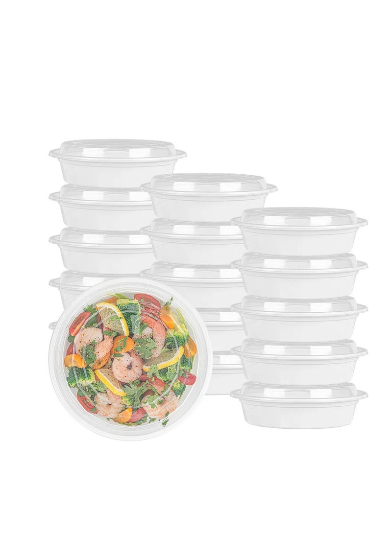 Disposable 320z Round Microwave Container with Lid - Image 4