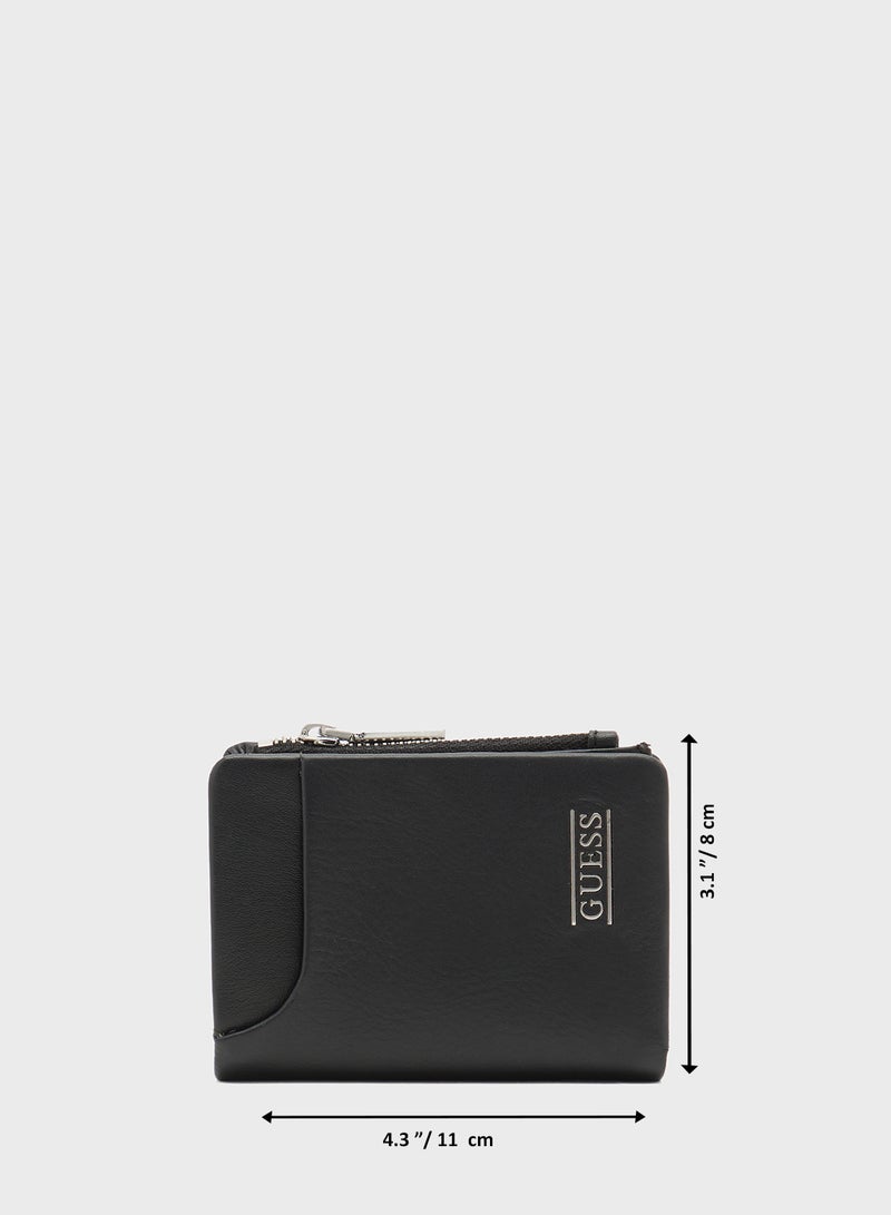 محفظة مدريد الكاجوال ثنائية الطي مع حامل بطاقات