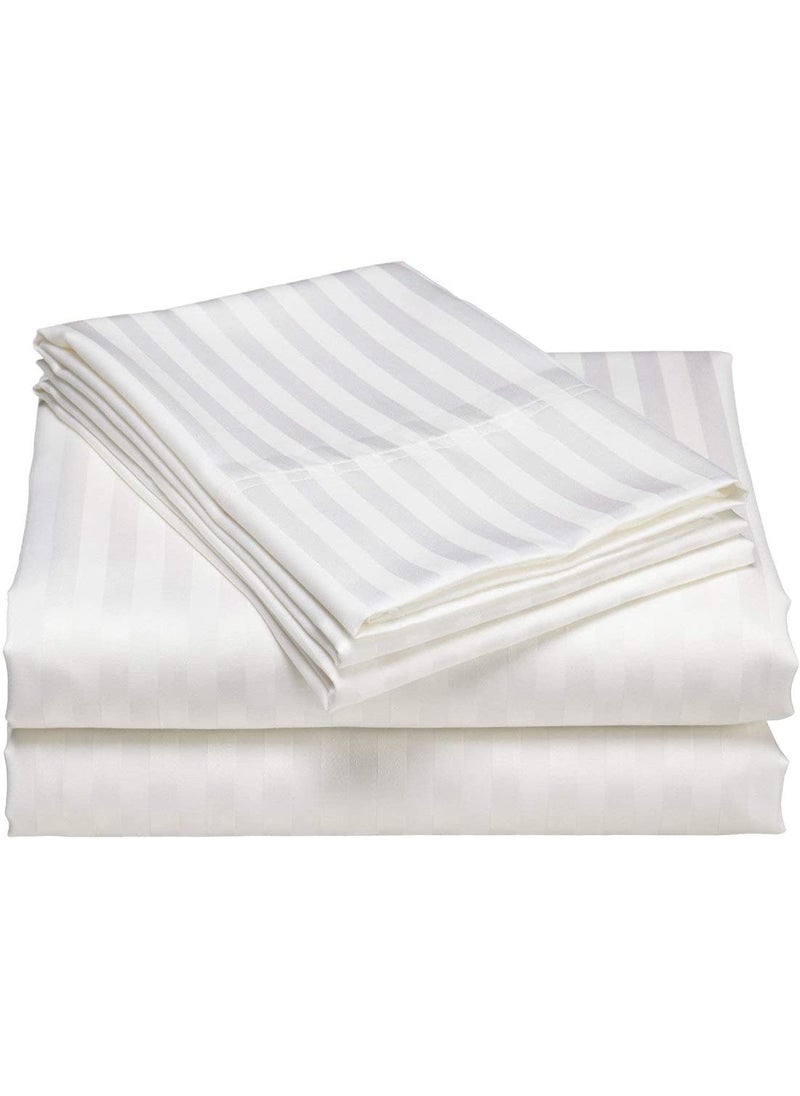 Bezzilish Home Bezzilish Home Classic All Season 5 Star Hotel Single DuvetAc Comforter with Cotton White Stripes Duvet Cover 60 X 90  - Image 3
