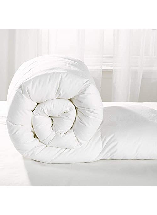 Bezzilish Home Bezzilish Home Classic All Season 5 Star Hotel Single DuvetAc Comforter with Cotton White Stripes Duvet Cover 60 X 90  - Image 4