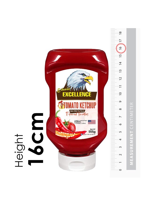 Excellence كاتشب الطماطم الحار، 555 جرام - Image 2