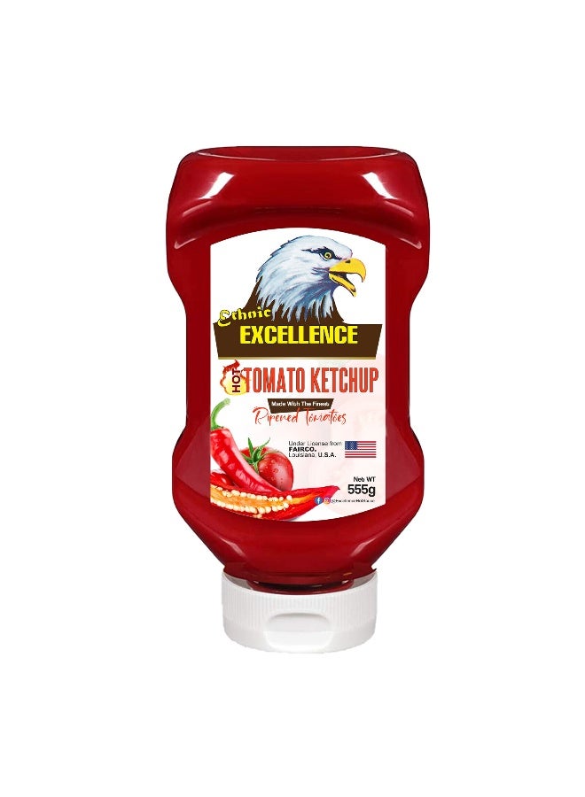 Excellence كاتشب الطماطم الحار، 555 جرام - Image 1