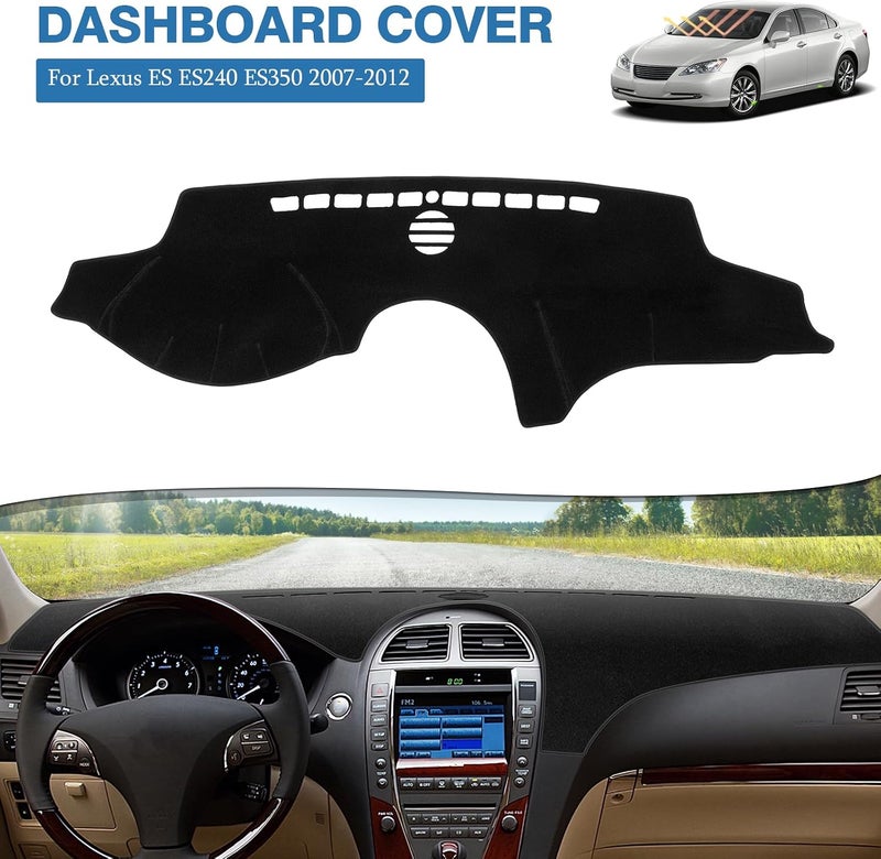 FIILINES Custom Fit for Dashboard Cover Lexus ES ES240 ES350 2007 2008 2009 2010 2011 2012 Lexus ES Accessories Suede Dash Cover Mat Sunshade Anti-Slip Pad Carpet Protector - Image 2