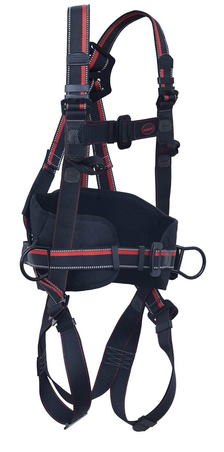 KARAM Full Body Work Positioning Adjustable Safety Harness for Fall Arrest & Work Positioning Type of Attachments | Construction Harness & Fall Protection | PN42(01) - Image 3