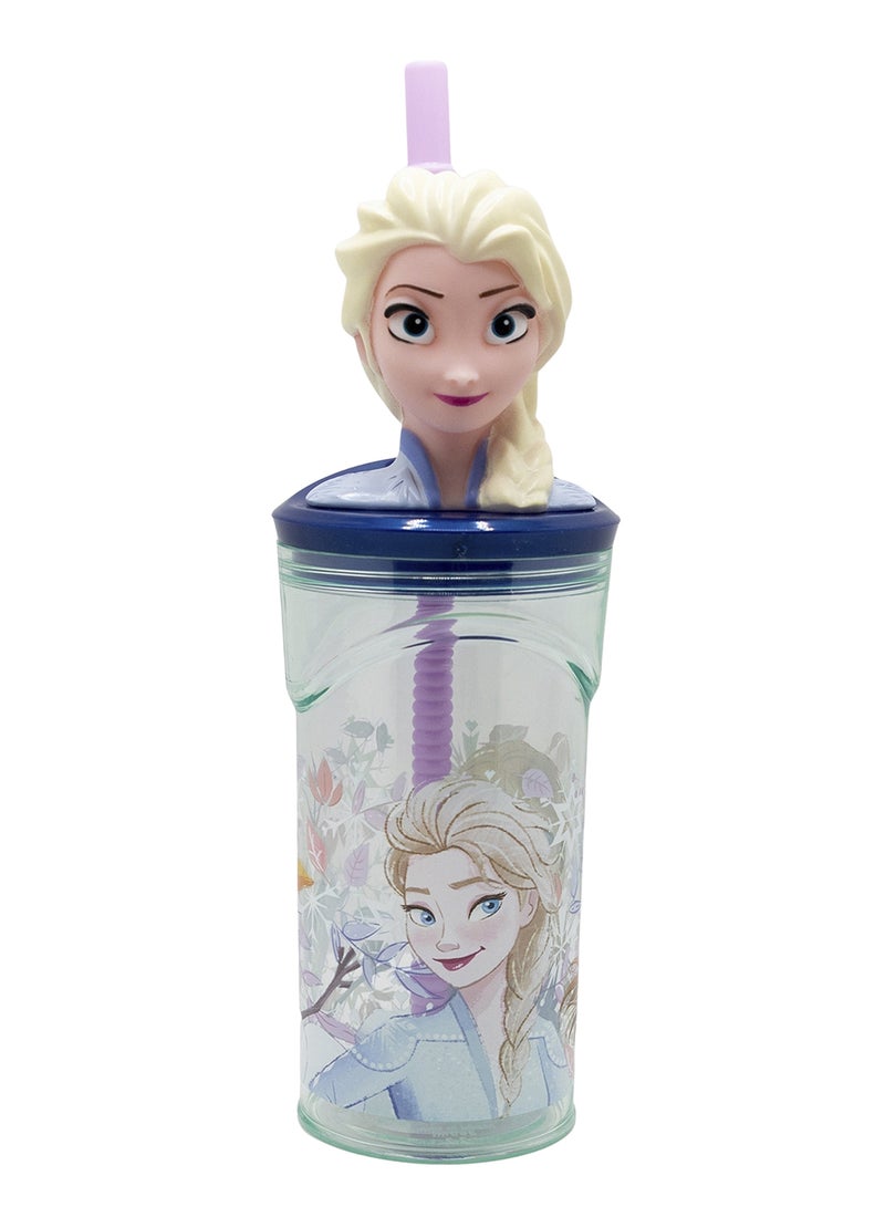 STOR Frozen 3D Figurine Tumbler Water Bottle For Kids 360 ML - Image 1