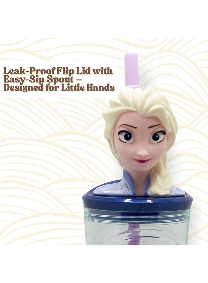 STOR Frozen 3D Figurine Tumbler Water Bottle For Kids 360 ML - Image 3