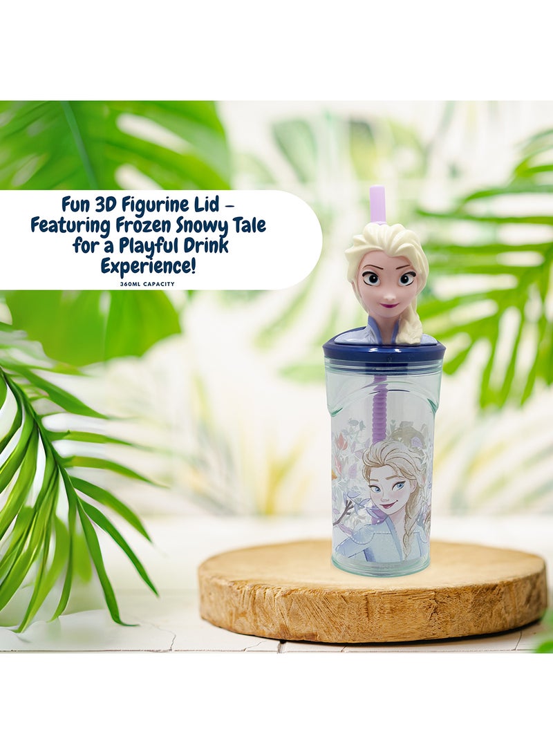 STOR Frozen 3D Figurine Tumbler Water Bottle For Kids 360 ML - Image 4