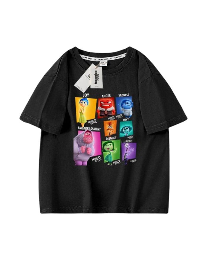 INSIDE OUT 2 Unisex Short Sleeve Stylish Top TShirt Tee for Boys Girls Kid Children - Image 1