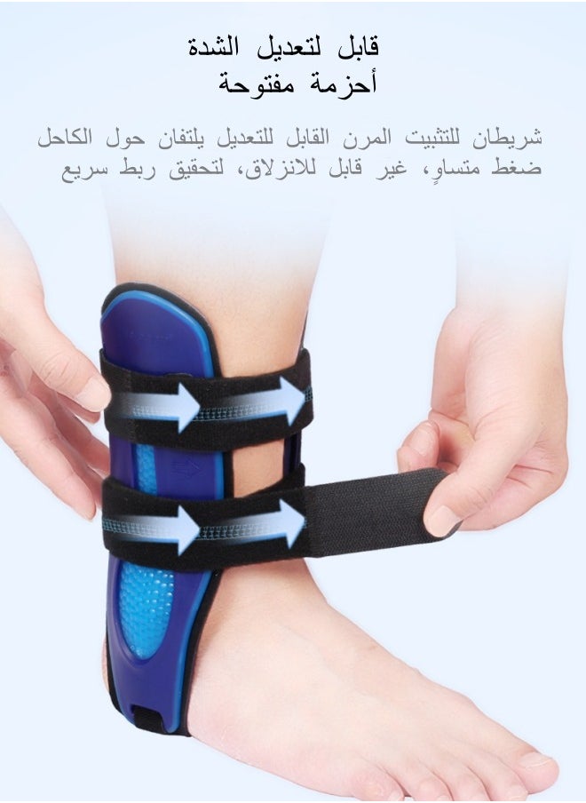 Ankle Support Brace for Unisex Ankle Stabilizer Stirrup Splint for Sprains Tendonitis Volleyball Basketball Sprained Ankle Reversible Left & Right Foots One Size