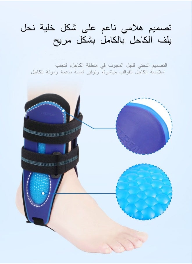 Ankle Support Brace for Unisex Ankle Stabilizer Stirrup Splint for Sprains Tendonitis Volleyball Basketball Sprained Ankle Reversible Left & Right Foots One Size