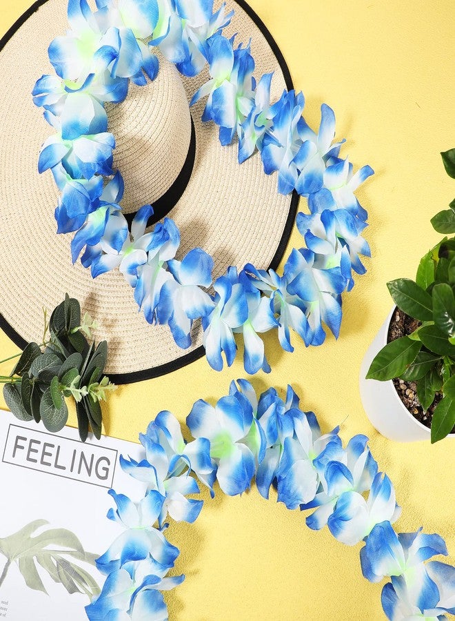 شير 48 قطعة من قلائد الزهور المضيئة بتقنية LED هاواي، قلائد زهور مع أضواء LED، قلائد زهور لحفلات لواو التنكرية، حفلات الزفاف على الشاطئ، لوازم الحفلات ذات الطابع الاستوائي (ألوان زاهية) - Image 2