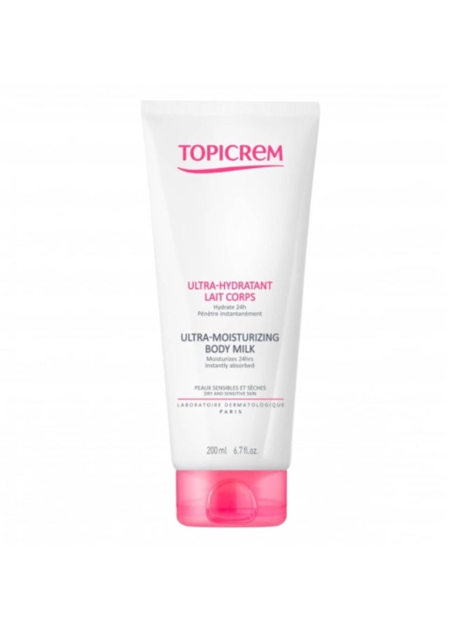 Topicrem Ultra-Hydratant Body Milk 200ml - Image 1