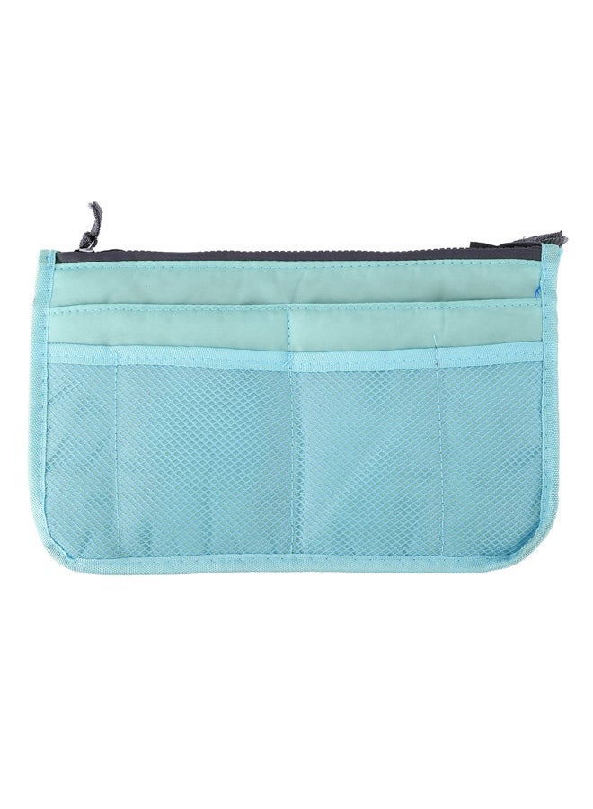 NIBEMINENT Waterproof Cosmetic Bag Blue/Grey - Image 1