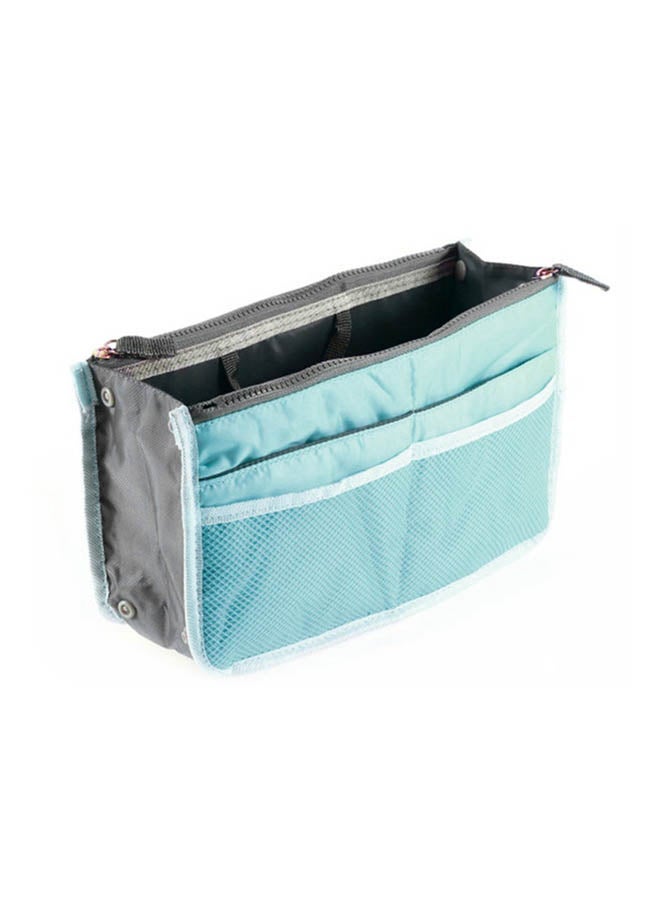 NIBEMINENT Waterproof Cosmetic Bag Blue/Grey - Image 2