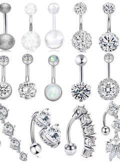 Classic Belly Button Rings Set Belly Button Rings Body Piercing Accessories 14 Piece Set - pzsku/ZF062B655B4988413437FZ/45/_/1733971082/be4df8a5-e639-49b4-8906-6ddbf912ac32